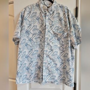 Men's Nautical Print Casual Shirt